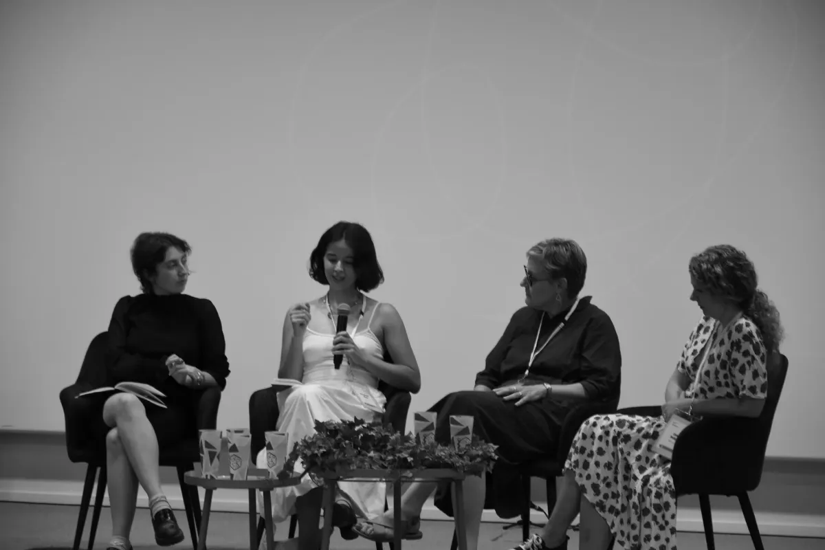 On a panel discussion with three other researchers
